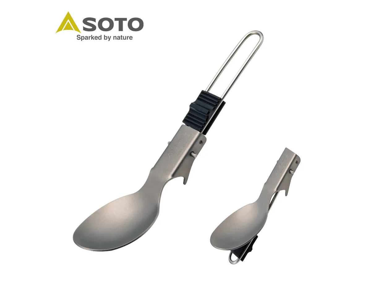 SOTO 鈦製輕量摺疊口袋餐具系列 | 湯匙 / 叉子 / 叉匙 | 日本製