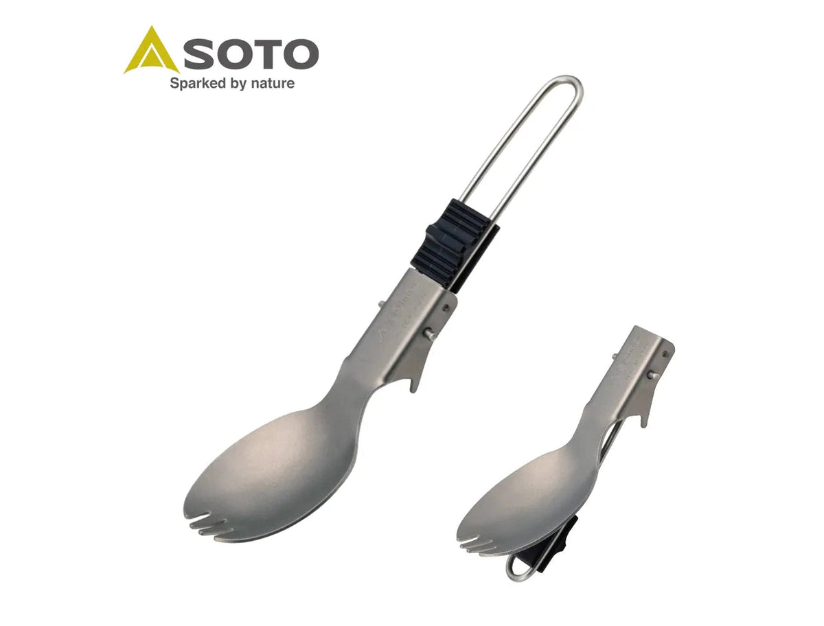 SOTO 鈦製輕量摺疊口袋餐具系列 | 湯匙 / 叉子 / 叉匙 | 日本製