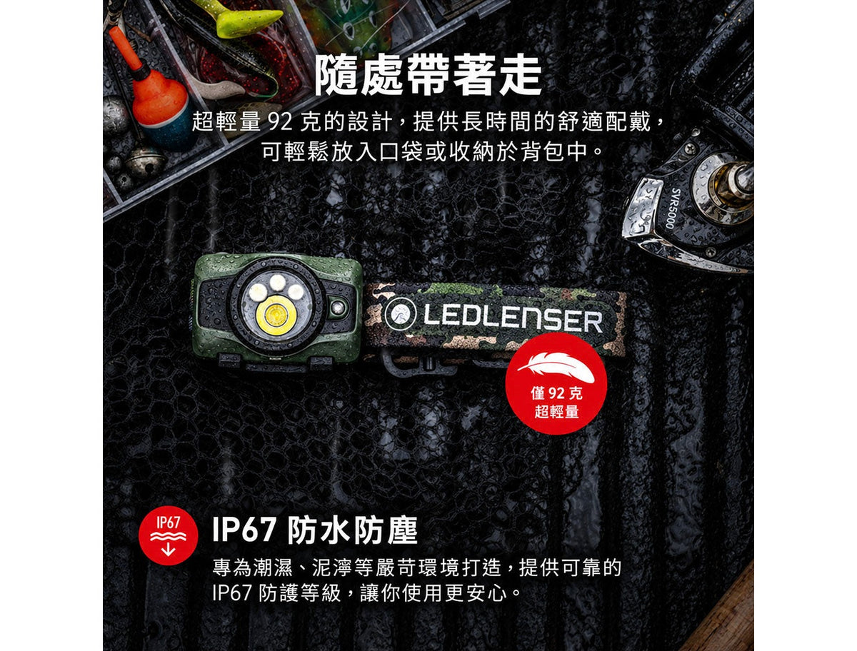 LEDLENSER HF4R CORE Rechargeable Headlamp - Black