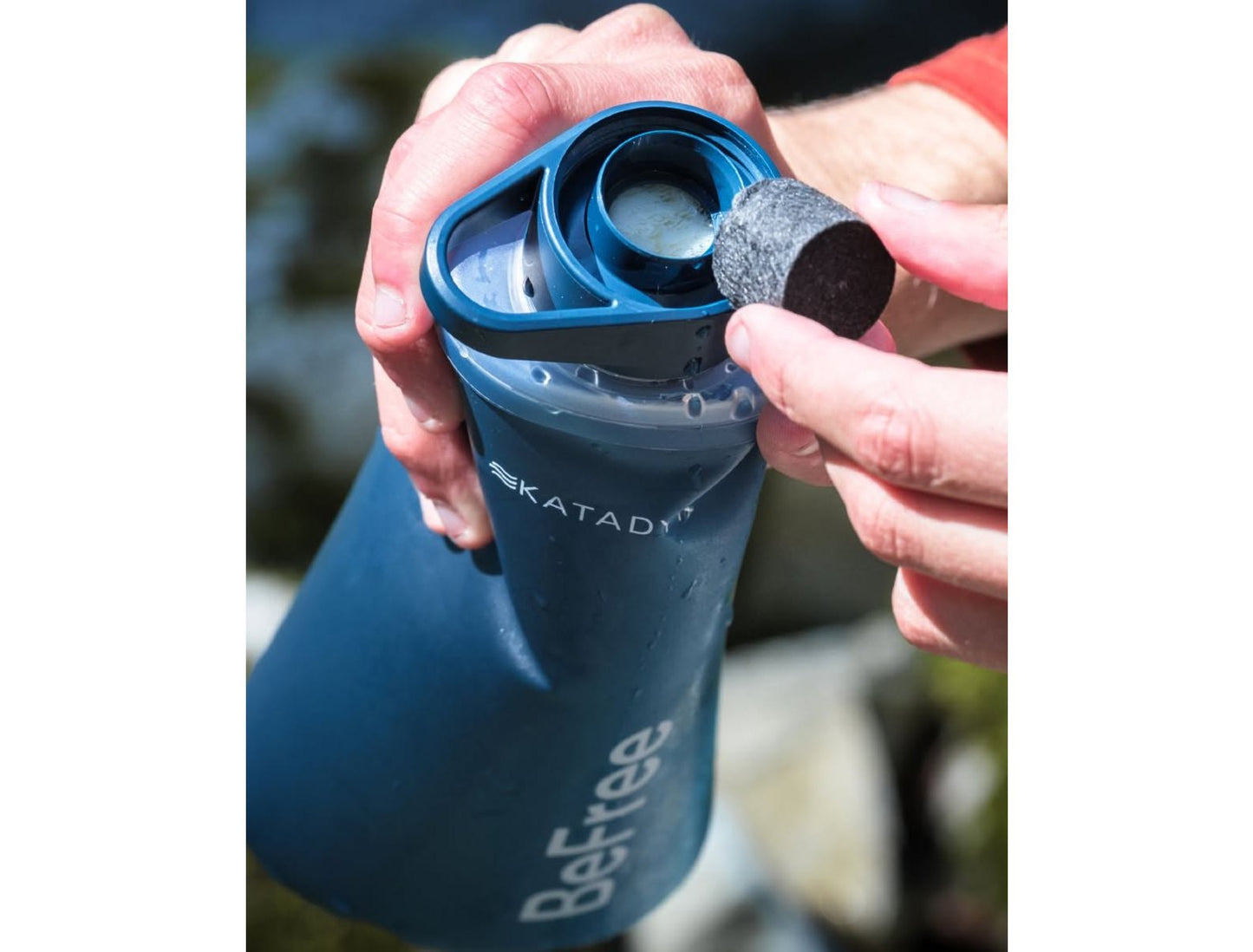 KATADYN 淨水設備 BeFree AC 個人隨身濾水器 1.0L 岩石藍  BeFree AC Filter 1.0L Slate Blue
