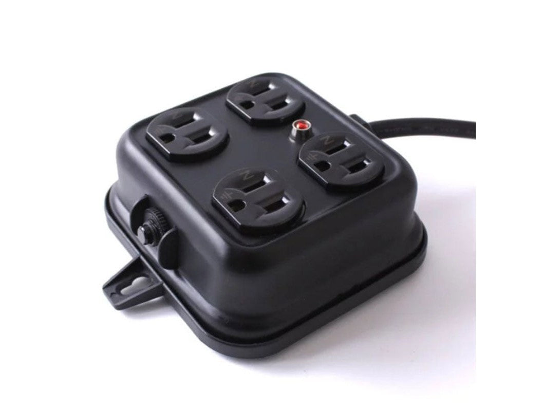 ADAM 金屬4座延長線 2公尺 黑 ADPW-PS341