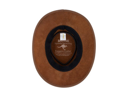 BARMAH HATS 1018HC 巴馬帽 澳洲經典皮革牛仔帽/圓盤帽 山核桃色 mabuvalley