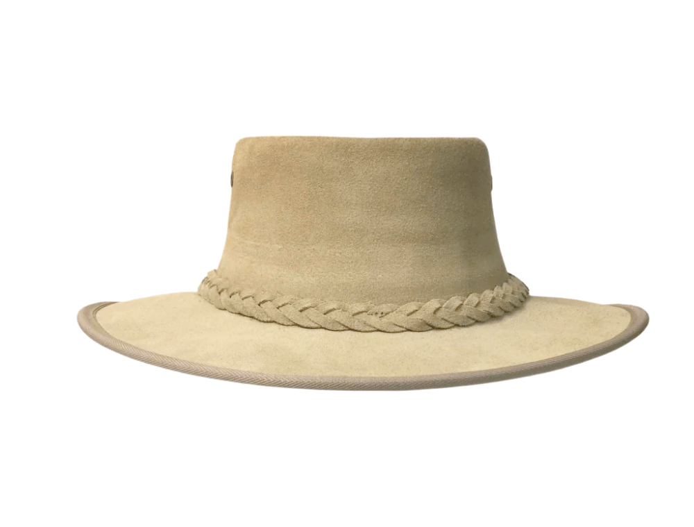 BARMAH HATS 1061MO 巴馬帽 澳洲經典皮革牛仔帽/圓盤帽 摩卡色 mabuvalley