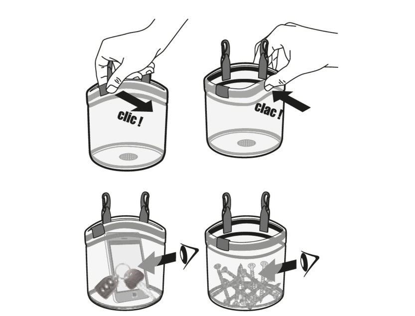 BEAL GLASS BUCKET 透明工具掛袋 mabuvalley