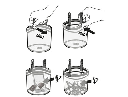 BEAL GLASS BUCKET 透明工具掛袋 mabuvalley