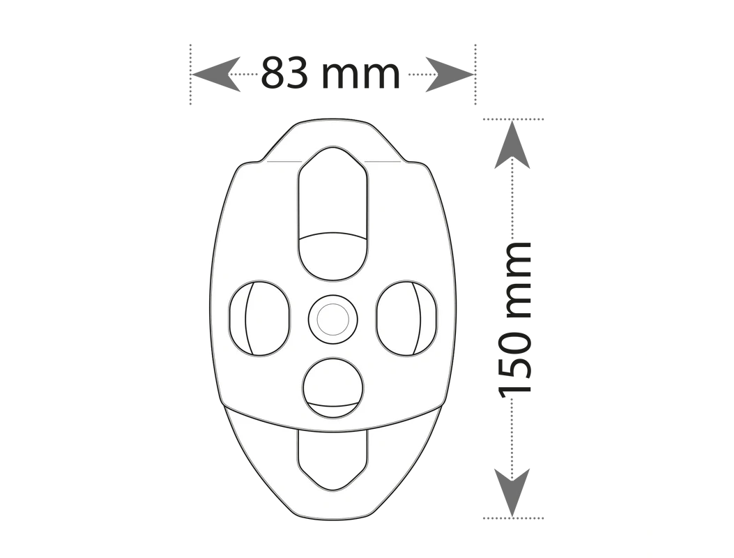 BEAL TRANSF'AIR 2 側擺式大雙滑輪