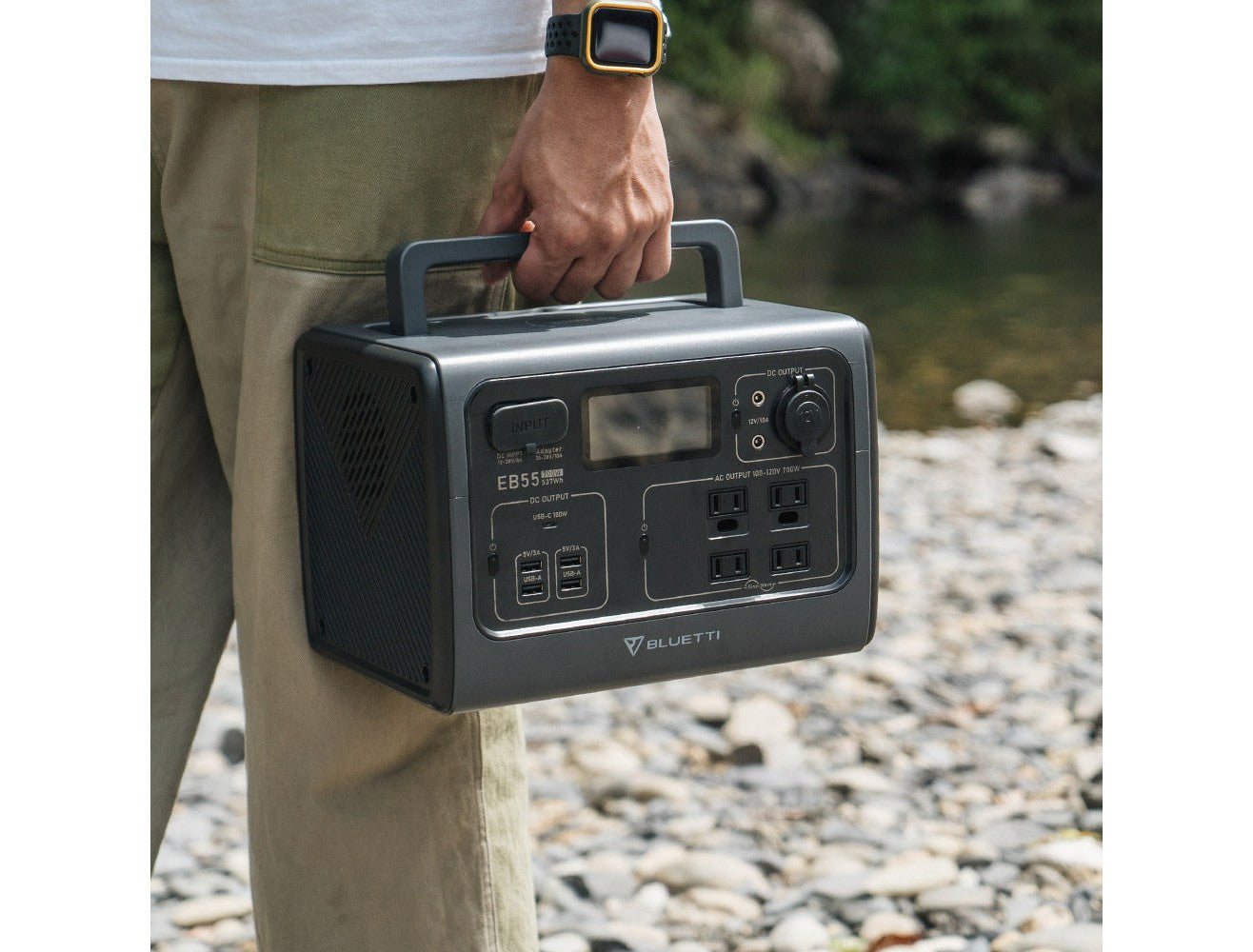 【收納組】Bluetti 700W EB55 野獸級行動電站 主機＋收納包 mabuvalley