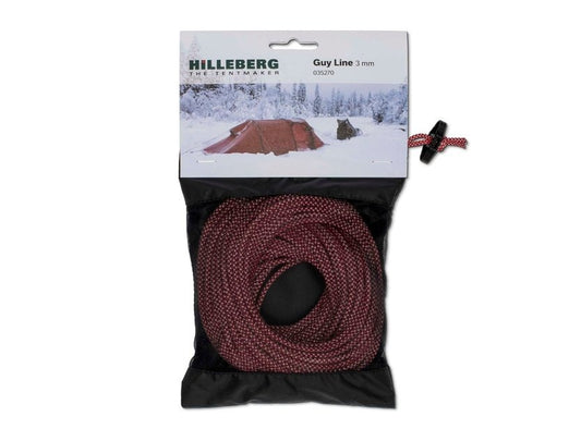 HILLEBERG 營繩 Guyline 3 mm Red/White 25 m