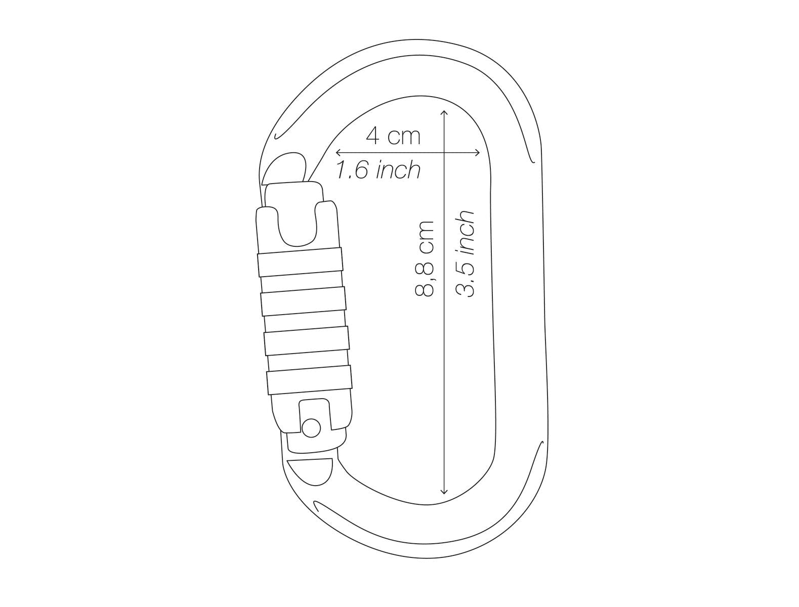 PETZL OK TRIACT-LOCK 鋁合金O型三段自動上鎖鉤環