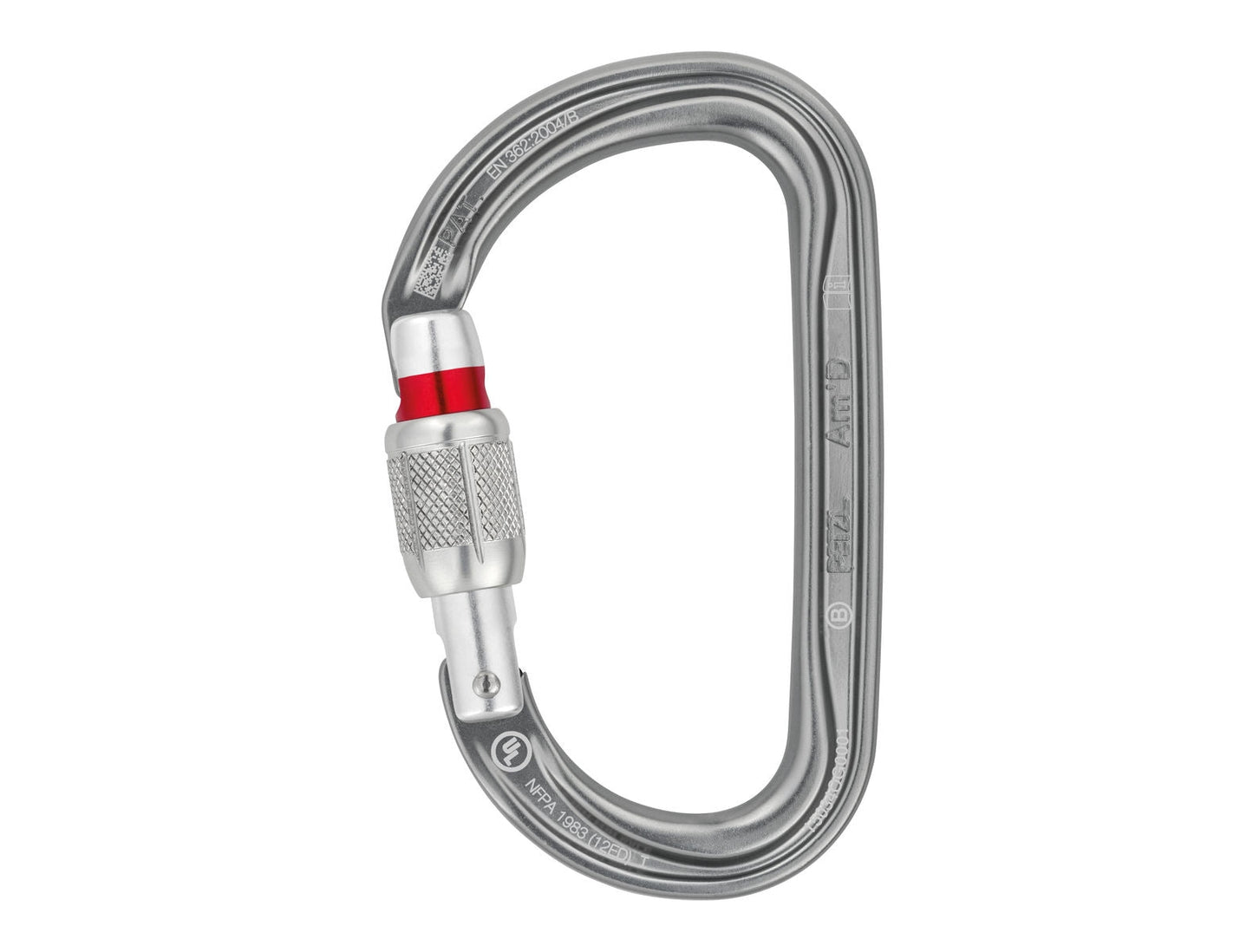 PETZL Am`D SCREW-LOCK 鋁合金D型有鎖鉤環