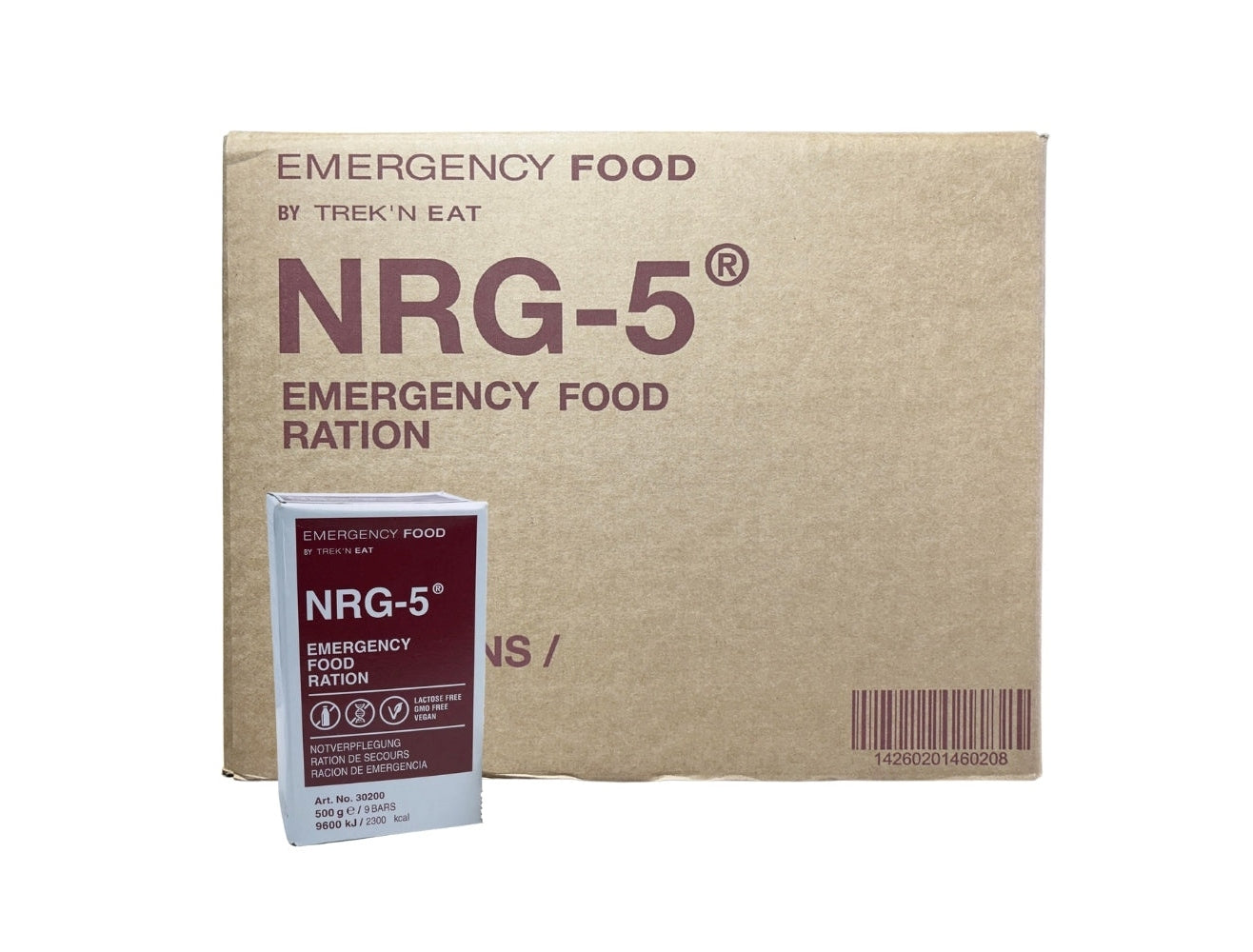 NRG-5 一箱 24 盒防災口糧與家庭長期備糧箱購包裝
