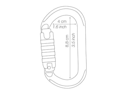 PETZL OK TRIACT-LOCK 鋁合金O型三段自動上鎖鉤環 mabuvalley