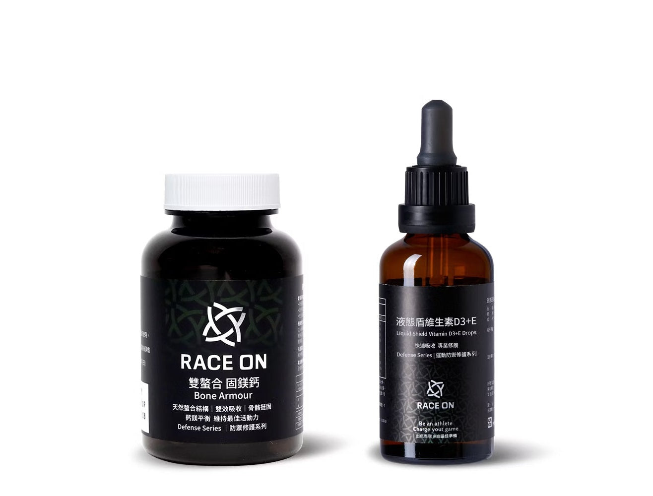 【黃金吸收率組】鋭速 RACE ON 雙螯合固鎂鈣+液態盾維生素D3+E mabuvalley