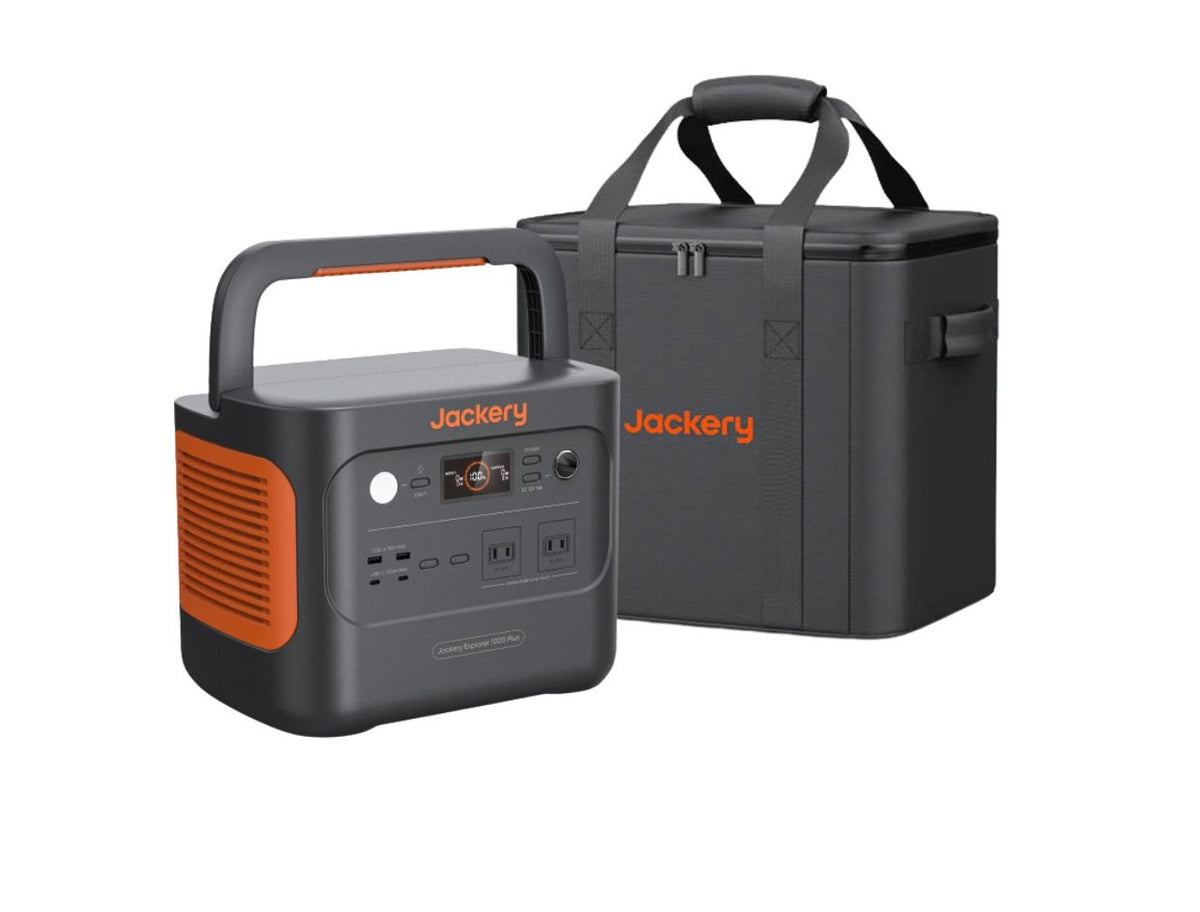 [套裝組] Jackery 1000 Plus 儲能行動電源/戶外電源 (2000W)+電源便攜收納包 M號