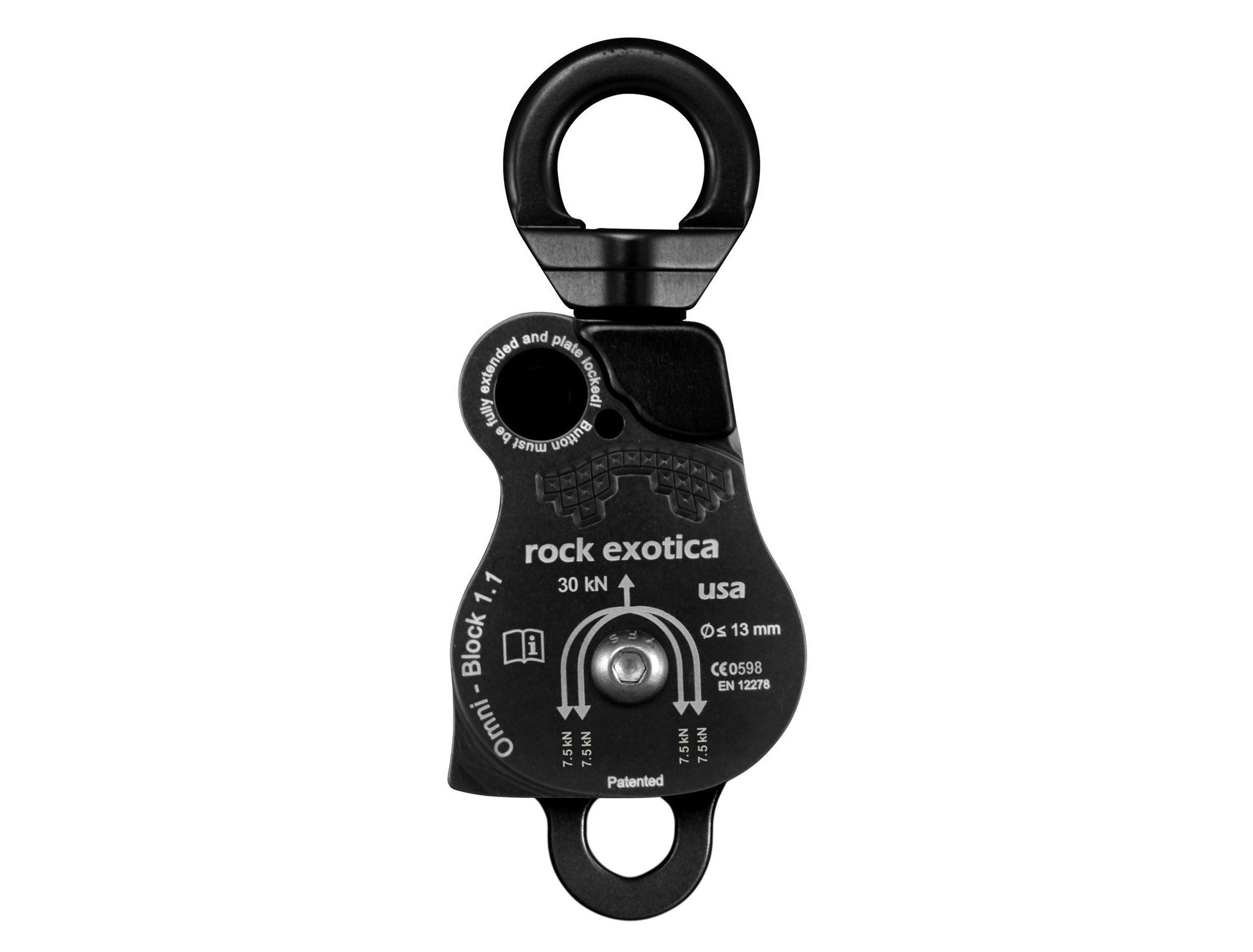 Rock Exotica Omni-Block Double Pulley 萬向轉軸雙滑輪 1.1吋 mabuvalley