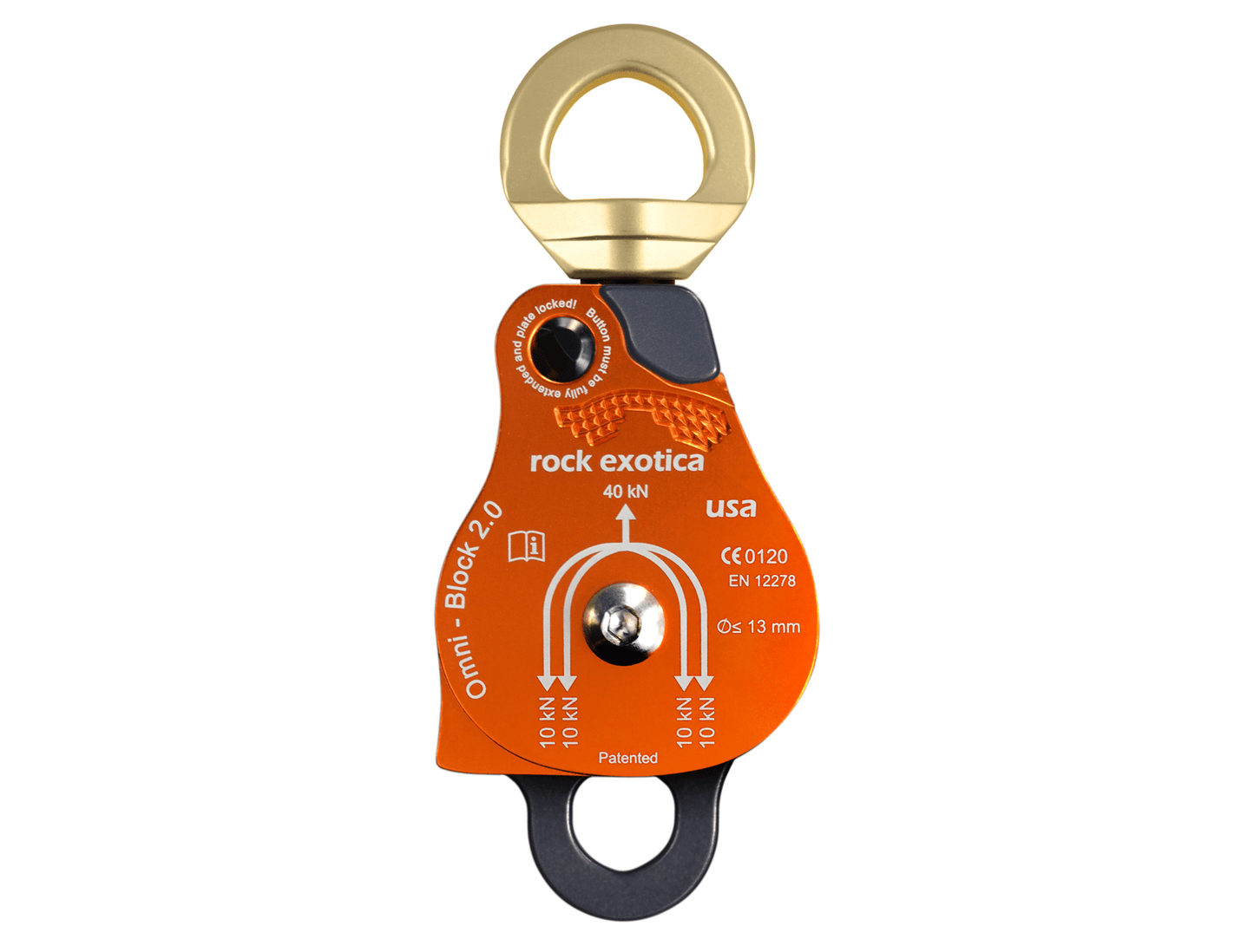 Rock Exotica Omni-Block Double Pulley 萬向轉軸雙滑輪 2吋 mabuvalley