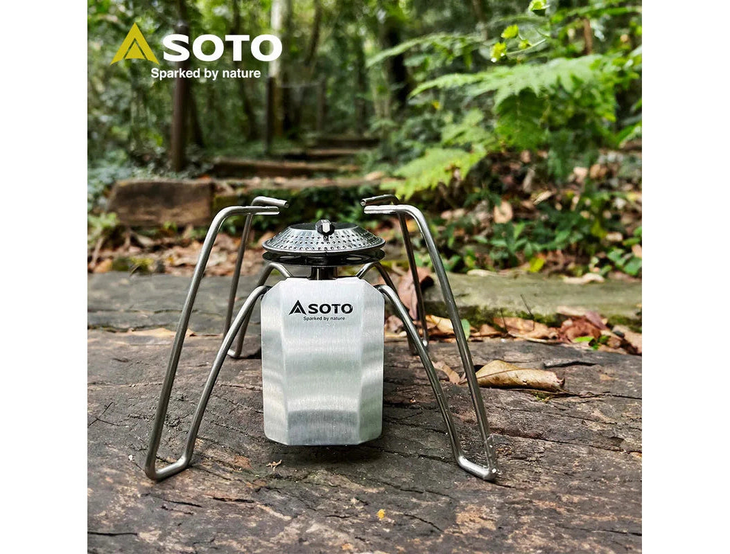 SOTO portable voltage-stabilizing spider stove ST-340, made in