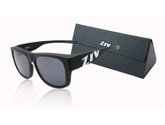 ZIV ELEGANT II 外掛偏光太陽眼鏡 霧黑方圓框 107-S103023 mabuvalley