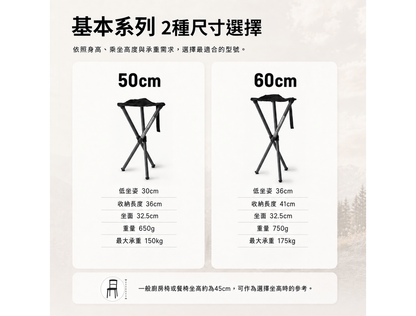 Walkstool 瑞典專業級折疊椅 基本系列 | 二種尺寸