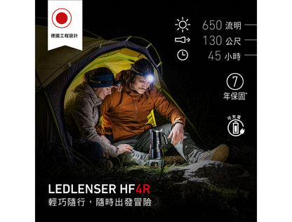 LEDLENSER HF4R 充電式頭燈-霧藍 | 雙電源 縮圖 4