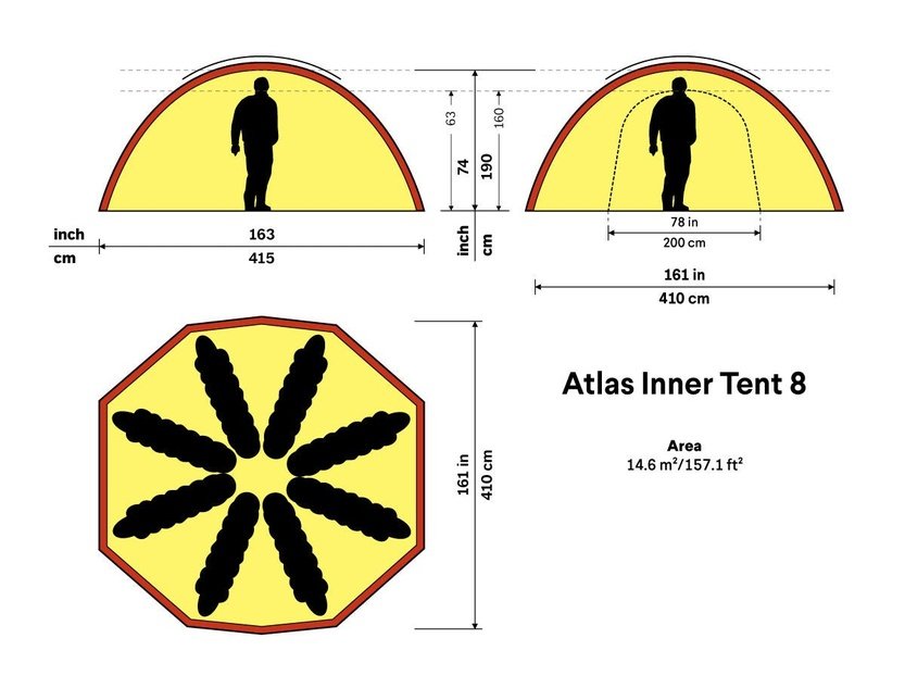 HILLEBERG Atlas Inner Tent 8 內帳 - 馬布谷戶外裝備 Mabu Valley Outdoor LTD.