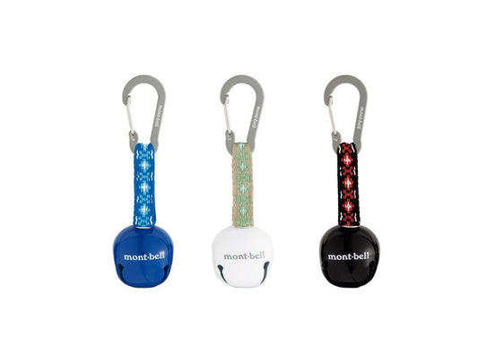 mont-bell Trekking Bell Round 熊鈴鉤環 黑/白/藍 1124846 mabuvalley
